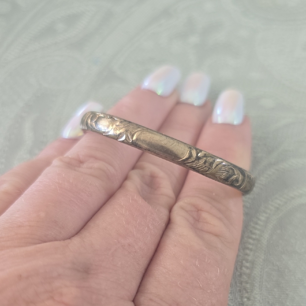 Vintage Stok Gold Filled Children's Bangle Bracelet